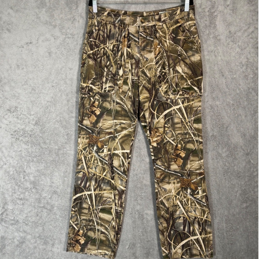 Orvis Men's Advantage Max-4 HD Camo Insect Shield Hunting Pants Cotton 34x31